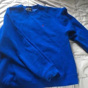 Blue crew neck